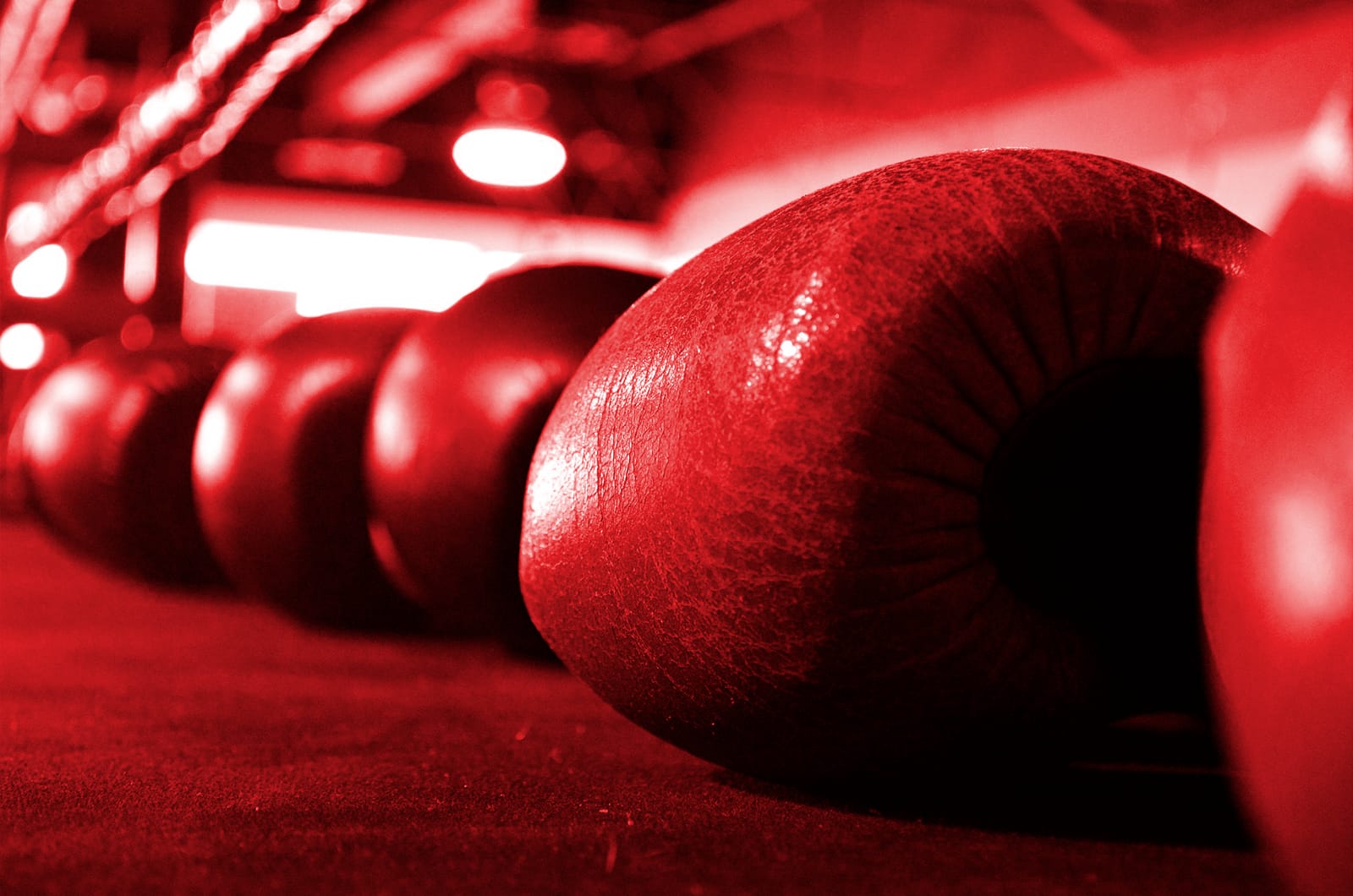 Gants de boxe usés